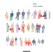 50pcs Miniature Figures Set 1:75 Scale Train Park and Street Scene Miniatures