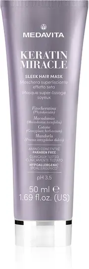Medavita Keratin Miracle Sleek Hydrating Smoothing Mask 50ml