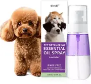 Pet Detangler Spray - Leave in Conditioner for Dogs & Cats -Tangle Remover Perfe