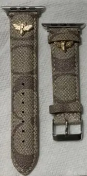 Luxury Apple WatchBand With Gold Bumble Bee Stud