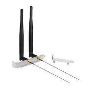 2x Dual Band wifi Antenna with U.FL MHF4 to RP-SMA Cable for M.2 Intel wifi card
