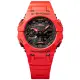 【CASIO 卡西歐】G-SHOCK 藍牙 碳纖維核心防護 機械戰甲/46mm/紅(GA-B001-4A)