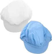 [COSMEVIVI] Professional Chef Hats for Women Men Breathable Polyester-Cotton Cleaning Dishwasher Hat Restaurant Kitchen Cooking Caps