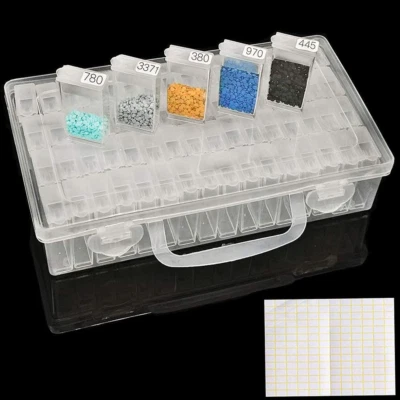 Diamond Painting Storage Containers, Diamond Art Portable Bead Storage Organizer