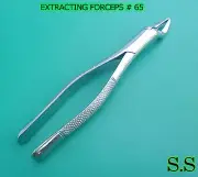 12 PIECES OF EXTRACTING FORCEPS DENTAL SURGICAL INSTRUMENTS # 65