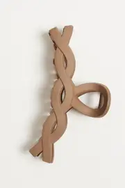 Brown Claw Clip Twist
