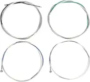 Violin Strings Universal Full Set, String Steel Core Fiddle Copper Nickel Zinc Alloy 3/4 4/4 Cello Replacement Part Accessory Stringed Musical Instrument Parts Classic With Plated Ball End