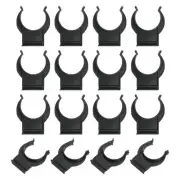 16Pcs 1.65''x1.38'' Plastic Leveler Leg Toe Kitchen Clips Foot Buckle, Black