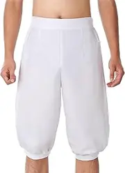 BLESSUME Retro Colonial Pants Renaissance Mens Knicker Pants Breeches