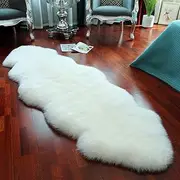 LLB - Genuine Sheepskin Fur Area Rug, Fluffy Sheepskin Wool Rug for Living Room Kids Bedroom, Real Sheepskin Blanket, Seat Covers for Sofa Chair (Ivory White, 2' x 6')