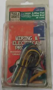 CURT 58541 5-Way Flat Connector Plug with 48" Wires new!