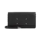 [Maison Margiela] Maison Margiela-Black Leather Medium Chain Wallet-Donna OS OS