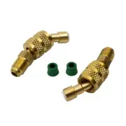 2x R410a Adapter Mini Split HVAC System 5/16 Female Quick Couplings 1/4 Male SAE