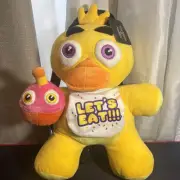 FNAF Chica with Cupcake Plush 14" Backpack Let's Eat Bioworld New with Tags