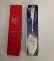 VTG 1881 Rogers Oneida PIE CAKE SERVER Silverplate 1776 - 1976 Bicentennial New