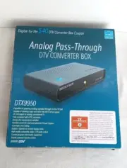 Digital Stream DTX9950 Analog Pass-Through DTV Converter Box New SEALED