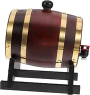 OFFSCH 1Set Wine Barrel Dispenser Wine Aging Barrel Sturdy Oak Beverage Storage for Beer Whiskey and Liquor for Home Bar Party Use