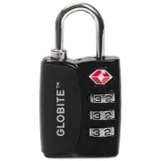 NEW Globite Travel Essentials TSA Combination Lock Black
