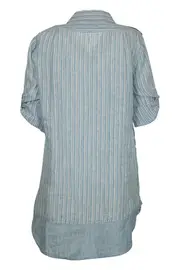 Washed Stripe Linen Shirt--HAM-97197A
