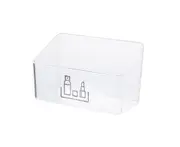 Storage Box Fine Workmanship Wide Application PS Empty Wide Cosmetic Organizer Household Supplies-White Square