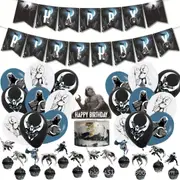 Moon Knight Party Supplies Balloons Cake Topper Banner Birthday Decorations