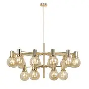Telbix Escoda 18 Light Grand Pendant Chandelier-Gold