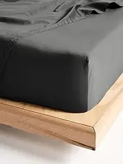 [Linen House] 500TC Cotton Sateen 60cm Fitted Sheet, Queen, Magnet