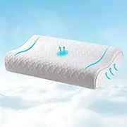 Giselle Pillow Memory Foam High Low Side Sleeping Ergonomic Contour Neck
