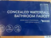 Wall Mount Tub Filler Waterfall Bathtub Faucet High Flow Bath Filler Faucet2418B