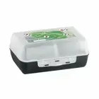 Emsa Variabolo Soccer Bread Box Kids Lunch Box Divider Green 7 cm
