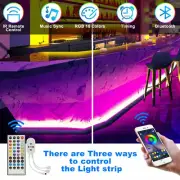 RGB Bluetooth LED Strip Lights Color Changing Room Light with Remote