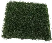 Sosoport Movable Interlocking Artificial Grass Rug Flooring for Indoor and Outdoor Decoration Realistic Fake Turf Mats for Patio and Balcony Soft Texture and Natural Appearance