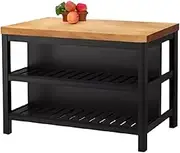 Kitchen Island Freestanding Open Kitchen Island Table Household Movable Cooking Table Sideboard Storage Rack Mobile Kitchen Storage Islands