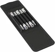 Wera 8740 A HF 1/4-Inch Drive Hex Bit Socket with Holding Function 5-Pieces Set