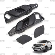 Fits Ford Mazda BT-50 Ranger 2012 - 21 Pair Black Lever Interior Door Handle