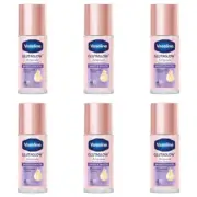 6X45ML Vaseline Roll-On Serum GlutaGlow Ampoule Deodorant Bright Smooth Underarm
