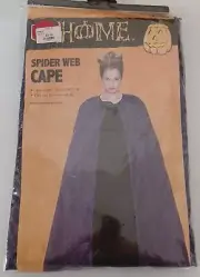 New Purple Spider Web Cape Halloween Costume Witch Dressup