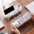 Power Cable Storage Holder Solid Dust-proof Plastic Data Line Storage Container