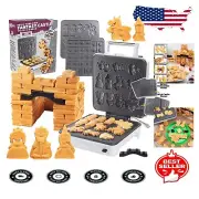 4-in-1 Fantasy Castle Waffle Maker – Dishwasher Safe Plates Included