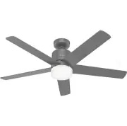 Hunter 52" Stylus Matte Silver Smart Home WiFi Remote LED Light Ceiling Fan