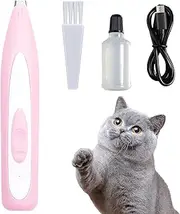 Dog Clippers | Dog Clippers and Dog Paw Trimmer Kit | Low Noise USB Rechargeable Cat Grooming Kit for Matted Hair Cordless Pet Hair Clippers Trimmer for Dogs Cats Yechun