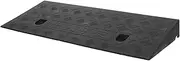 Portable Plastic Ramp Mat for Vehicles Heavy Duty Vehicle Loading Cushion Flexible Car Ramp for Outdoor Use Safe Non Slip Design for Doorways and Thresholds