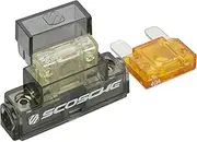 Scosche PMFHIKF in-line Fuse Holder for 4 or 8 Gauge Power Wire. Includes 40 and 80 Amp Maxi-Fuses