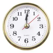 Reliable Timekeeping 65MM Quartz Clock Insert with Gold Arabic Numbers
