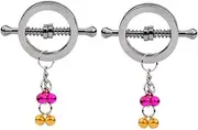 Nipple Clamps Clip Sm Toy For Bondage Adustable Metal Nipple Clips Sexy Toymetal Nipple Clamps Non-Piercing On Nipple Rings Metal Nipple Toy With Sm Toy For Bondageall Balls For Famale