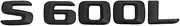 SCPCKZETZN for S Class S600L S600 220SE W111 W116 W126 W140 W220 W221 Car Rear Trunk Letters Emblem Badge Logo Styling(S600L)