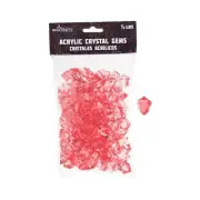 Mega Crafts - 1/2 Pound Acrylic Decorative Ice Rock Cubes - Coral