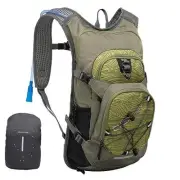 Hydration Backpack 18L with Water Bladder 2L/3L Hiking 2L Bladder Olive Green