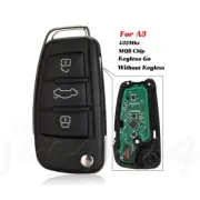 KeylessGo / Semi-intelligent Modified Remote Key 3 Buttons 433MHz use For Audi