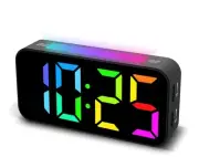 Topski Loud Alarm Clocks for Bedrooms Heavy Sleepers, Digital Bedside Clock w...